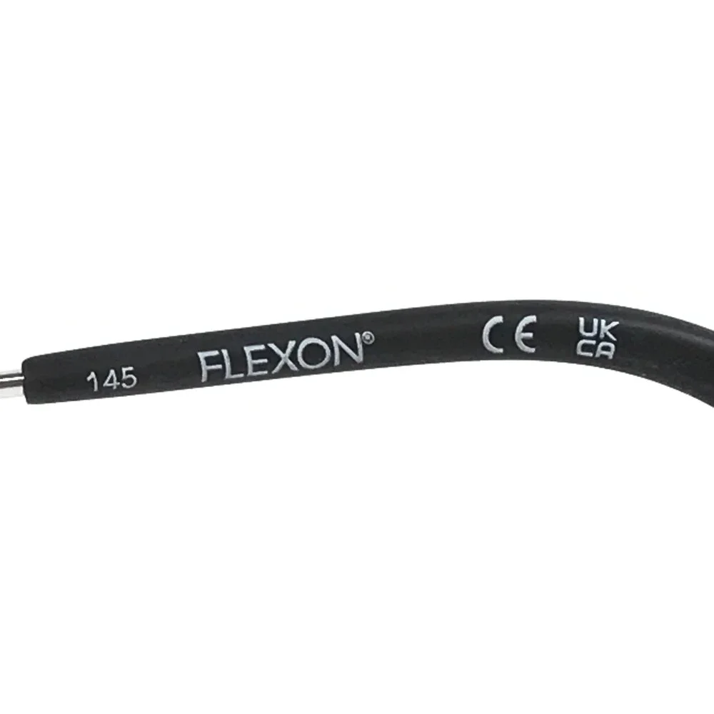 Flexon Eyeglasses Frames H6001 413 Midnight Navy Blue Silver Wire Rim 55-17-145